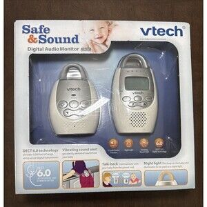 NEW VTech Safe & Sound Digital Audio Baby Monitor - Vibrating Alert, Night Light